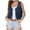 Navy, variant on RYRJJ Fringe Vest Women Faux Suede Open-Front Vintage Waistcoat Sleeveless 70s Hippie Clothes Boho Western Jacket Top Green S