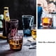 thumbnail image 3 of Vasos de cristal con relieve de diamantes de colores, resistentes al calor, ideales for agua, leche, zumo, cerveza, cócteles y vino., 3 of 7