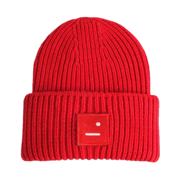 Womens Winter Beanie Hat with Funny Embroidery Warm Knitted Skull Cap for Men and Women Soft Outdoor Ski Hat for Cold Weather