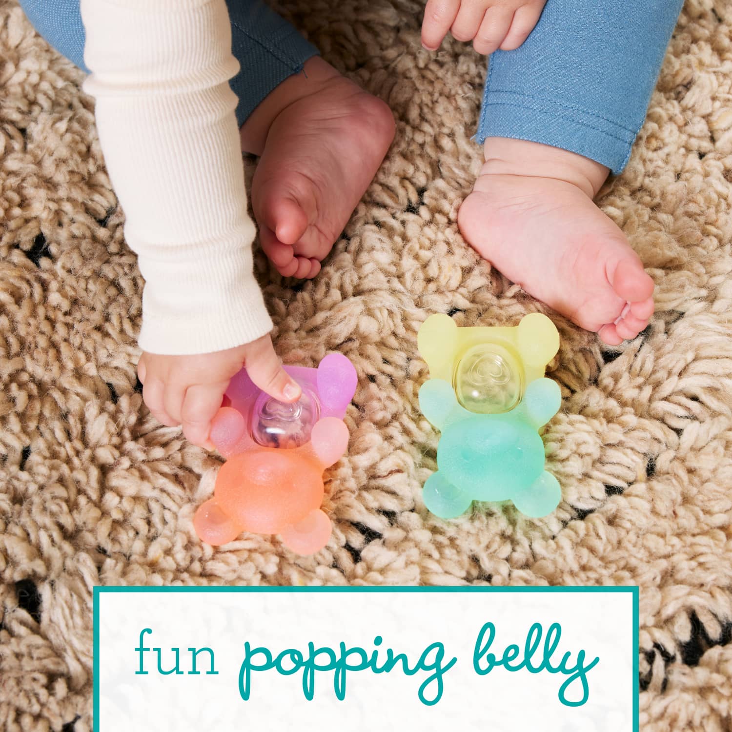 Infantino Teethimal Pop Pals Baby Teether Toy, 2-Pack photo 3