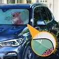 thumbnail image 3 of Yayeee Car Windshield Sun Shade Universal Fit Front Visor Protector, Big Pink Cheetah, 3 of 8