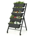 thumbnail image 1 of Costway 5-Tier Vertical Raised Garden Bed Elevated Planter with Wheels & Container Boxes, 1 of 10
