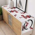 thumbnail image 6 of Cherry Blossom Table Runner Asian Japanese Red Plum Flower Tablerunners 14 x 72 Inch, Table Decorations Tabletop Scarf for Summer Gathering Holiday Farmhouse Kitchen Dining Decor, 6 of 8
