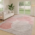 thumbnail image 6 of Addison Rugs Chantille Indoor/Outdoor Transitional Geometric Pink Machine Washable Rectangle Rug, 10' x 14', 6 of 8