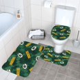 thumbnail image 3 of Juego de alfombras de baño de 3 piezas del equipo Packers de GBP Alfombra antideslizante para baño de 24 x 16 pulgadas, 3 of 7