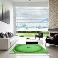 thumbnail image 7 of Ahgly Company Machine Washable Indoor Square Transitional Emerald Green Area Rugs, 5' Square, 7 of 7