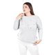 thumbnail image 1 of Sueter con pedreria y perlas Roman Fashion /Tallas Extras, 4003 (Gris) gris 36, 1 of 7