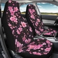 thumbnail image 3 of ZIATUBLE Cherry Blossom Car Seat Dust Cover Anti Slip Car Seat Covers Front Seat Only Auto Interior Accessories for Most Cars SUV Sedan Set of 2 Polyester Vehicle Seat Protector for Front Seats, 3 of 7
