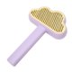 thumbnail image 4 of Cepillo de aseo para gatos, cepillo de limpieza automática para quitar el pelo de mascotas, para perros y gatos de pelo largo y corto, color morado, 4 of 5