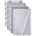 thumbnail image 3 of Luvable Friends Baby Cotton Flannel Receiving Blankets, Elephant 7-Pack, One Size, 3 of 32