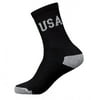 12 Pairs Mens Sports Socks Crew Athletic Cushioned Soccer USA 9-11 Cotton Black