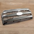 thumbnail image 3 of Kojem Front Bumper Grille for 2015-2017 Ford F150 F-150 Chrome Upper Grill Mesh Grill Hood ABS Replacement for FL3Z8200MA FO1200611, 3 of 9
