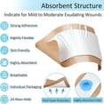 thumbnail image 3 of 60 Pcs Flexible Extra Large Adhesive Bandages 5" X 3" Sterile Fabric Adhesive Bandages with Non Stick Pad,Latex Free for Wound Care about 5 X 3 Inch, 3 of 4