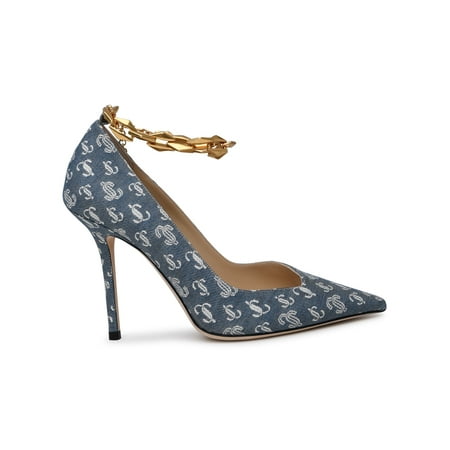 

JIMMY CHOO DECOLLETTE DIAMOND IN DENIM AZZURRO