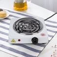 thumbnail image 3 of Electric Stove, 1000W Portable Electric Heating Plate White Alloy Electric Stove Heater Household Mini Electric Stove For Home Restaurant Coffee Shop All Cookware, 3 of 8