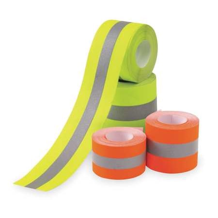 Vip Signal Light - VIP SERVICES MT41B Clothing Tape, Lime/Silver, 2 In