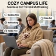 thumbnail image 3 of Cuddle Pouch Hoodie for Women Fleece Carrier Sweatshirt with Dog Pouch, 3 of 6