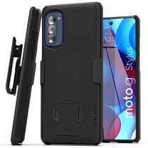 Encased DuraClip Designed for Moto G Stylus 5G (2022) Belt Clip Case, Slim Phone Case with Holster and Kickstand