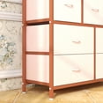 thumbnail image 6 of 1PC 15 Drawer Dresser for Bedroom,48 Inch Fabric Tall Dresser with Wood Grain Print Top,Chest of Drawers for Clothes Storage for Entryway, Hallway, 6 of 7