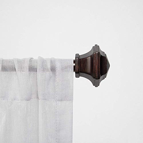 ELLE DECOR Felicia Room Darkening Blackout Grommet Top Curtain Panel Pair, 52x84, Charcoal, Set of 2