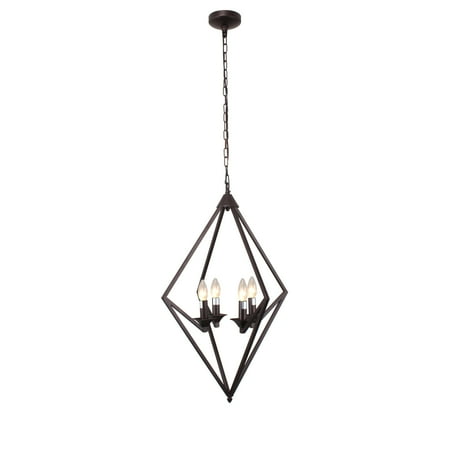 

RADIANCE Goods Transitional 4 Light Rubbed Bronze Ceiling Pendant 19.5 Wide