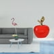 thumbnail image 2 of Estatua de flamenco de resina, escultura de ave, figura de fruta artificial, adorno de cerámica con patrón de plumas en relieve, ideal para sala de es, 2 of 8