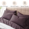 thumbnail image 3 of Southshore Fine Living, Inc. Extra Deep Pocket Twin XL Bed Sheets, 4-Piece Ultra Soft Sheets, Purple, 3 of 9