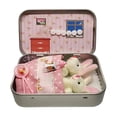 thumbnail image 1 of Conejito de bolsillo de peluche en caja de hojalata for niños, mini conejo de juguete, cesta de Pascua, 3,5 pulgadas, 1 of 4