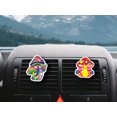 thumbnail image 6 of WIRESTER Car Air Freshener Fragrance Vent Clip Interior Decoration for Cars with Lemon Scented Pad - Colorful Tie Dye Mushroom, 6 of 7