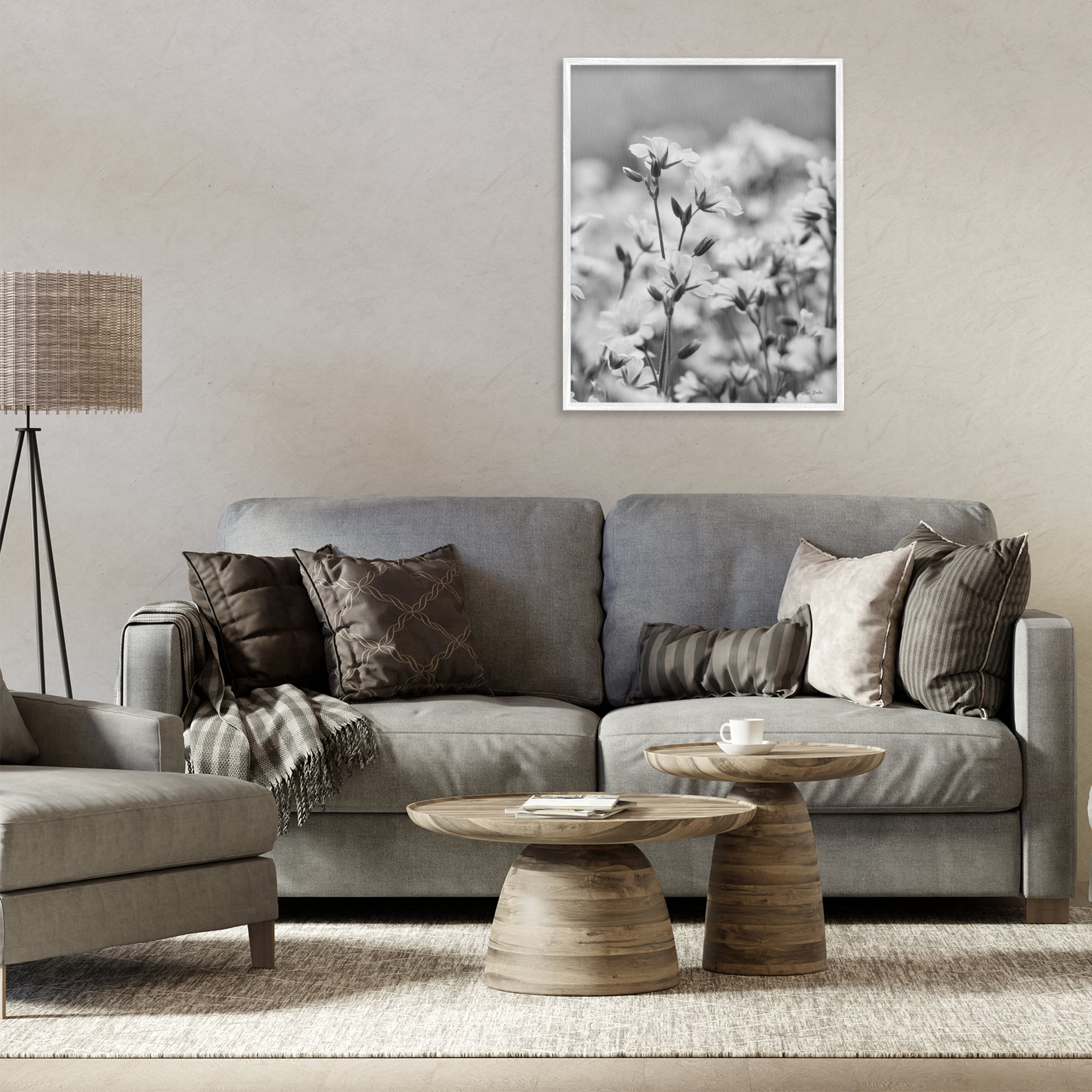 Stupell Industries Budding Meadow Flora Botanical & Floral Photography White Framed Art Print Wall Art, 24 x 30