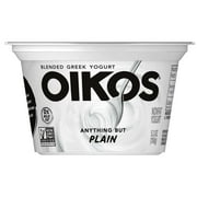Oikos Dannon Core Plain Blended Nonfat Greek Yogurt, 5.3 Ounce Cup -- 12 per case