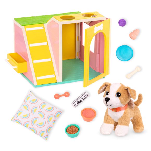 Playset Dog House Glitter Girls con cachorro de peluche chihuahua