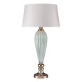 thumbnail image 2 of Dimond Lighting One Light Ribbed Table Lamp, Mint/Gold Finish with Oyster Faux Silk Shade, 2 of 2