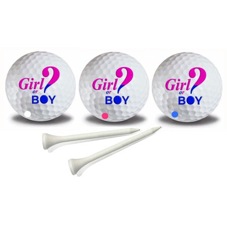 Boy or Girl Gender Reveal Exploding Golf Ball 5pc Set for Gender Reveal Parties