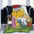 thumbnail image 6 of Adventure Time Jake The Dog Throw Blanket Soft Cozy Warm College Printing Oversized Lightweight Home Decoration All Seasons For Sofa Bed Couch Bedroom, 6 of 8