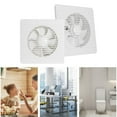 Toilet Extractor Fan Powerful Air Vent Wall Mounted Fans For Bathroom ...