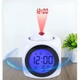 thumbnail image 4 of GJX Talking Clock,Multifunction Voice Clock LCD Digital Temperature Alarm LED Projection Talking Clock for Dementia,Hearing,Visually Impaired Seniors-Digital Day Clock, 4 of 7