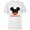 White, variant on Disney Mickey Mouse Red Shorts Icon Hermano Familia Spanish- Short Sleeve T-Shirt for Kids - Customized-White
