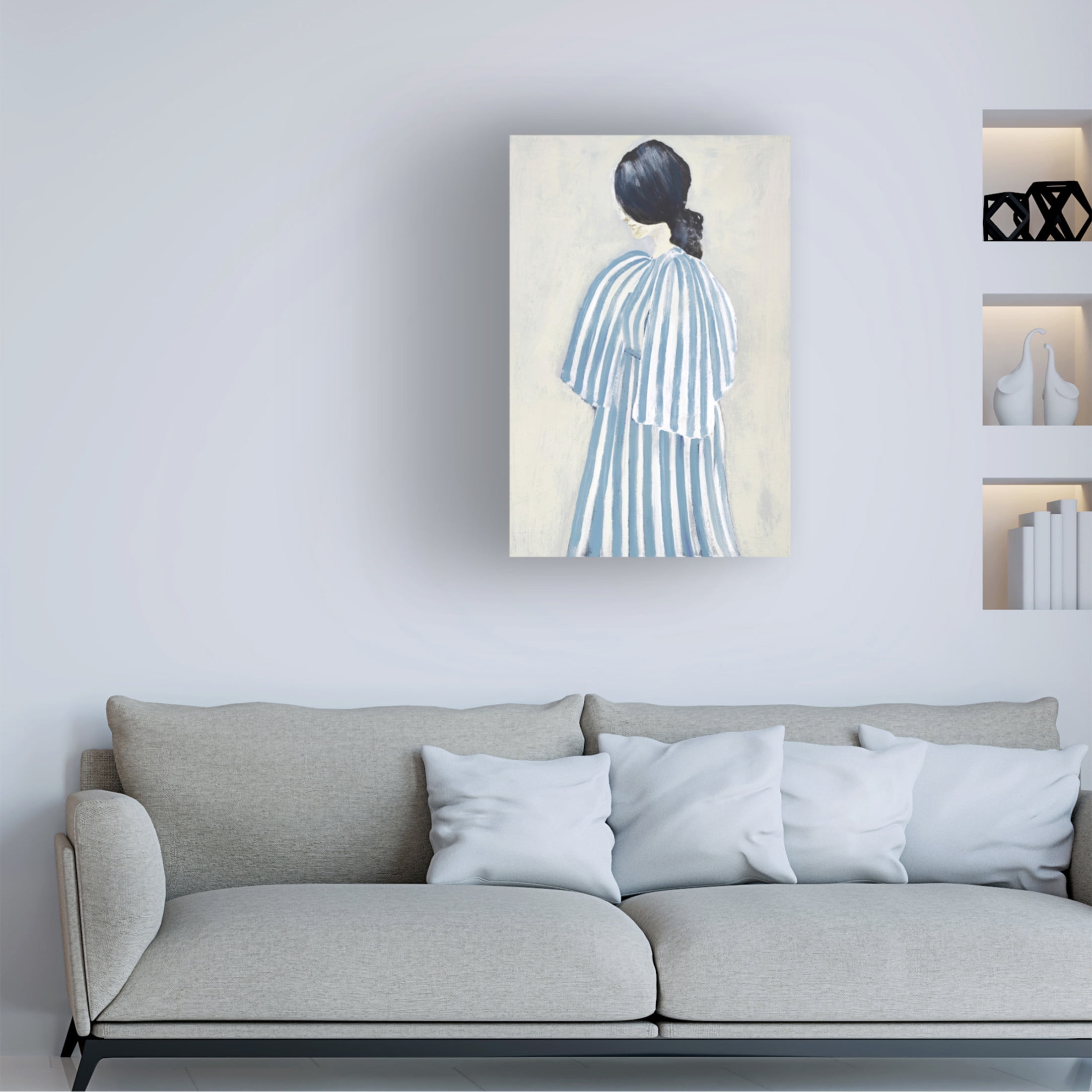 Canvas Wall Art - Design Fabrikken 'Intuition' Wall Art for Living Room, Bedroom, or Office Décor by Trademark Fine Art - 30 x 47 Inches
