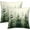 Forest Pine Tree, variant on Green Tree Throw Pillow Covers 16x16 Set of 2 Nature Forest Decorative Pillowcases Winter Square Cushion Case for Home Sofa Couch Outdoor