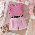 thumbnail image 2 of Durtebeua Girls Clothes Toddler Girl Clothes Short Sleeve Color Set Cute Little boy Outfits Clothes,12-18 Months, 2 of 7