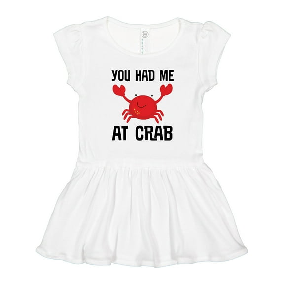 Inktastic Funny Crab Gift Girls Toddler Dress