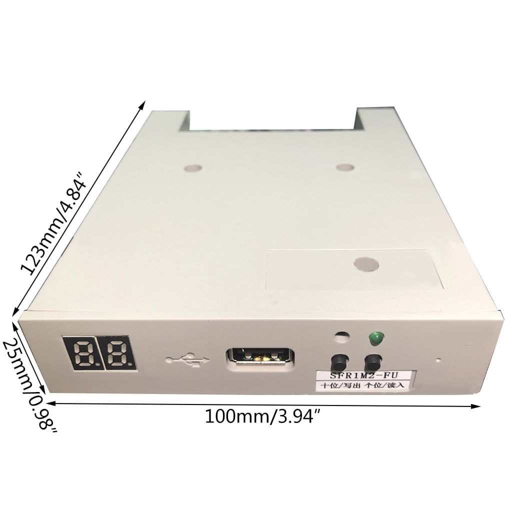 USB Floppy Disk Reader Drive 3.5in External 1.2MB Floppy Drive for Flat Knitting Machine Plug＆Play for Extra