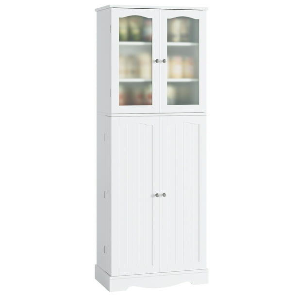 Homfa Kitchen Pantry 63.5'' Tall Storage with Doors
