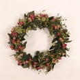 thumbnail image 1 of ICQOVD Simulation Fragrant Snowball Flower Wreath Garland Door Hanging Decoration, 1 of 2