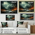 thumbnail image 4 of Designart "Storm Tempest Euphony II" Landscapes Floater Framed Wall Art Print, 4 of 7