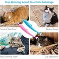 thumbnail image 2 of Cats Toothbrush, Cat Fish Shape Toothbrush, Toothbrush for Cats, Chewing Tooth Cleaning Toy Eco-Friendly Silicone Molar Stick, Catnip Toy, 2 Pack, 2 of 7