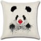 thumbnail image 2 of Juego de 4 fundas de almohada de lino y poliéster, fundas de almohada para coche, juego de decoración de sofá cama, 45x45cm (Panda) Sailing Electrónica, 2 of 5