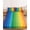 Yellow, variant on Cal.King Size Fitted Sheet Set - Colorful Striped Ombre 3 Piece Bedding Sets 16" Deep Pocket Fitted Sheet with 2 Pillowcases, Rainbow Stripes Modern Abstract Art Brushed Microfiber Hotel Bed Sheets