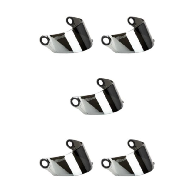 Ruiboury High-Performance Visor Lens for FF358 396 Full Face Scratch-Resistant Silver 255mm 5Set